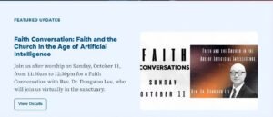 Read more about the article Faith and the Church in the Age of AI | Westwood Presbyterian Church Lecture
